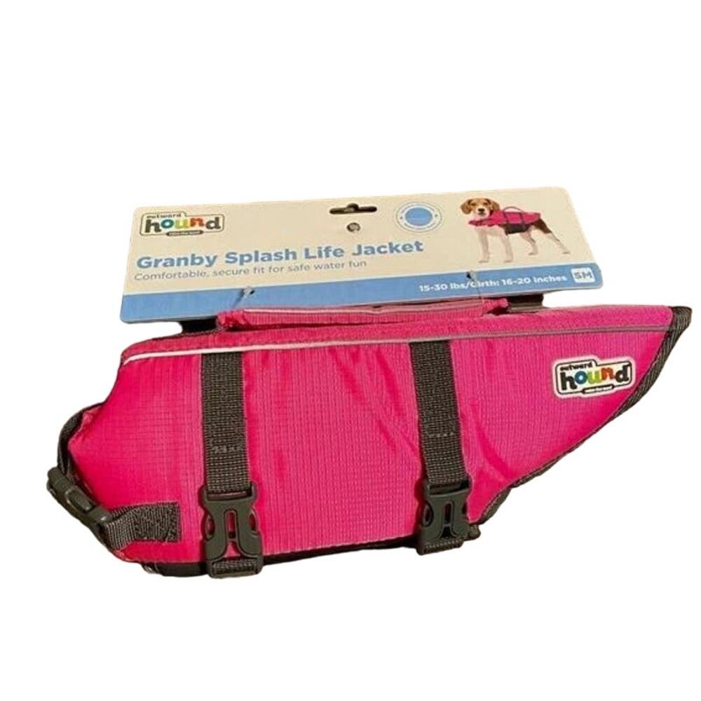 Outward Hound Granby Splash Dog Life Jacket Hot Pink Size Small Brand New